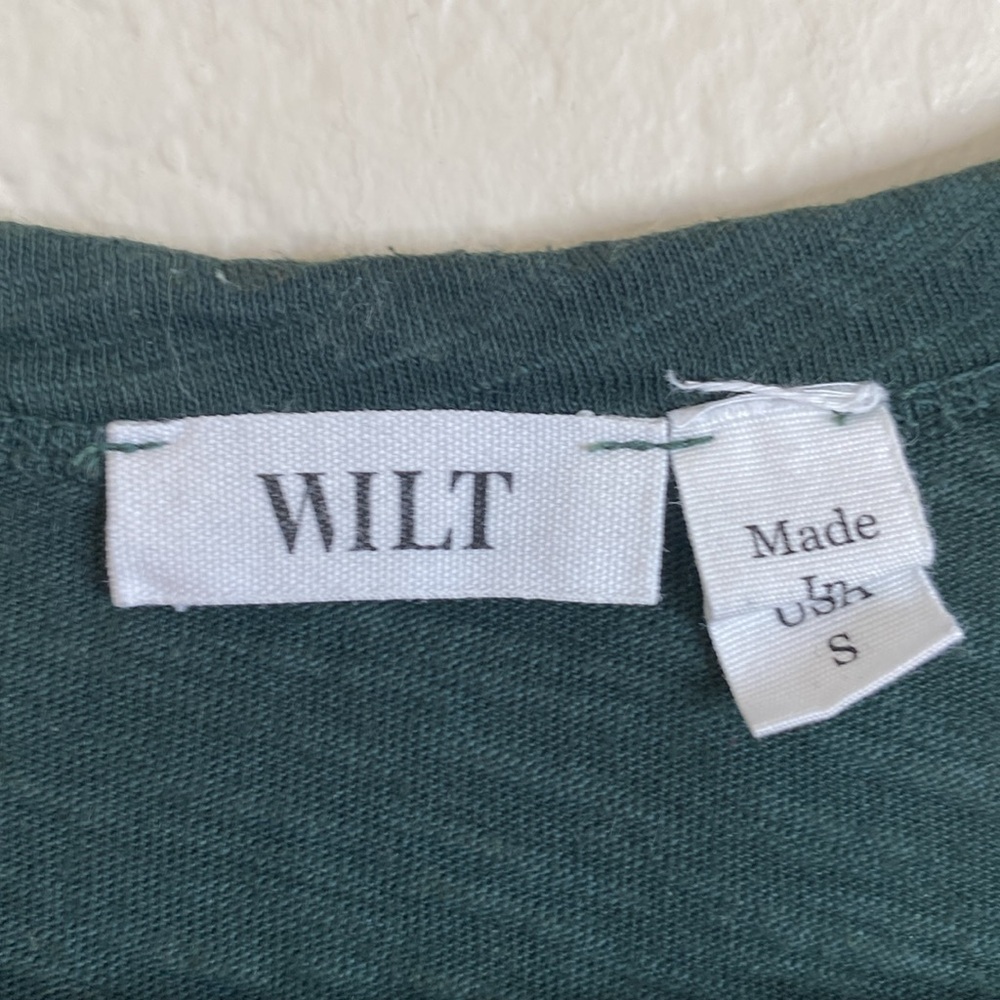 Wilt criss cross top forrest green small runs big EUC - Picture 2 of 5